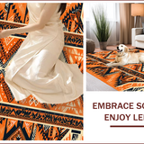 Ultra Soft Area Rug, Non Slip, Stain Resistant, Washable Area Rugs for Living Room, Bedroom, Boho Burnt Orange Living Room Stain-Resistant Rug(Orange)