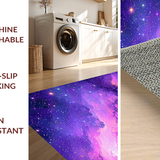 Ultra Soft Area Rug, Non Slip, Stain Resistant, Washable Area Rugs for Living Room, Bedroom, Vibrant Abstract Cosmic Swirls(Purple)