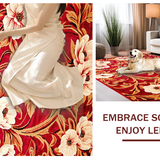 Chic Vibrant Botanical Motif(Red)