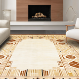 Ultra Soft Area Rug, Non Slip, Stain Resistant, Washable Area Rugs for Living Room, Bedroom, Modern Earthy Animal Aesthetic(Beige)