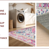 Geometric Blush Design with Vintage Appeal(Pink)
