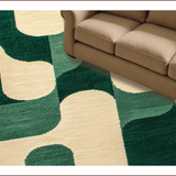 Ultra Soft Area Rug, Non Slip, Stain Resistant, Washable Area Rugs for Living Room, Bedroom, Pet-Friendly Tufted Tiger Bathroom Rug(Beige)