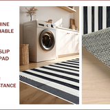 Elegant Modern Striped Aesthetic(Black)