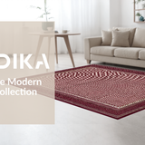 Contemporary Tiled Geometric Shape(Red)