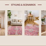 Pastel Elegant Distressed Motif(Pink)