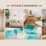 Dynamic Aqua and Ivory Fusion Style(Blue)