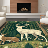 Modern Abstract Fauna Design(Green)