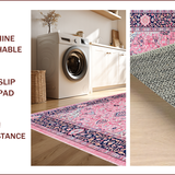 Ultra Soft Area Rug, Non Slip, Stain Resistant, Washable Area Rugs for Living Room, Bedroom, Traditional Hand Tufted Bedroom Area Carpet(Pink)
