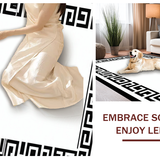Elegant Monochrome Geometric Borders(Black)