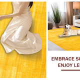 Ultra Soft Area Rug, Non Slip, Stain Resistant, Washable Area Rugs for Living Room, Bedroom, Transitional Soft Textured Appeal(Yellow)