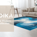 Chic Multi Tonal Textural Design(Blue)