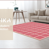 Ultra Soft Area Rug, Non Slip, Stain Resistant, Washable Area Rugs for Living Room, Bedroom, Cowgirl Bathroom Rug Vibrant Pink Non-Slip Design(Pink)