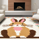 Charming Pastel Easter Bunny Illustration(Beige)