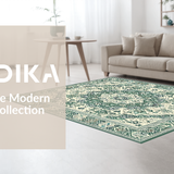 Contemporary Sage Green Geometric Style(Green)