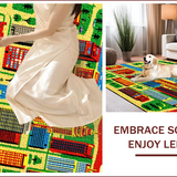 Ultra Soft Area Rug, Non Slip, Stain Resistant, Washable Area Rugs for Living Room, Bedroom, Kids Traffic Play Mat(Red)