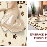 Ultra Soft Area Rug, Non Slip, Stain Resistant, Washable Area Rugs for Living Room, Bedroom, Contemporary Muted Pet Theme(Beige)