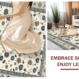 Ultra Soft Area Rug, Non Slip, Stain Resistant, Washable Area Rugs for Living Room, Bedroom, Contemporary Gentle Animal Imagery(Beige)
