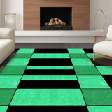 Artistic Distorted Checkerboard Visual Appeal(Green)