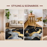 Chic Modern Abstract Contrast(Black)