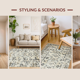 Cozy Textured Diamond Shapes(Beige)