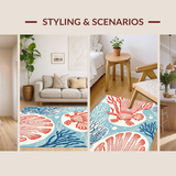 Elegant Nautical Shell Decorative(Red)