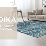 Striking Earthy Floral Composition(Blue)