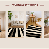 Rustic Earthy Striped Texture(Black)