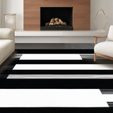 Chic Minimalist Reversible Stripes(Black)