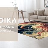 Ultra Soft Area Rug, Non Slip, Stain Resistant, Washable Area Rugs for Living Room, Bedroom, Nautical Giant Squid Tentacle Rug(Gray)