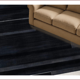Ultra Soft Area Rug, Non Slip, Stain Resistant, Washable Area Rugs for Living Room, Bedroom, Stylish Geometric Minimalist Aesthetic(Black)