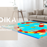 Bright Cartoon Oceanic Scene(Blue)