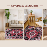 Luxurious Black Abstract Design(Red)