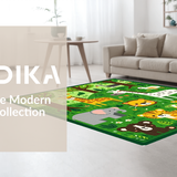 Brightly Colored Plush Cartoon Scene(Green)