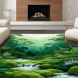 Elegant Abstract Forest Green(Green)