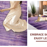 Ultra Soft Area Rug, Non Slip, Stain Resistant, Washable Area Rugs for Living Room, Bedroom, Lovely Lavender Bow Shaped Carpet Cute Aesthetic Accent Rug(Purple)