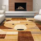 Ultra Soft Area Rug, Non Slip, Stain Resistant, Washable Area Rugs for Living Room, Bedroom, Trendy Chic Animal Decor Accent(Beige)