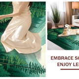 Vibrant Woodland Scene Runner(Green)