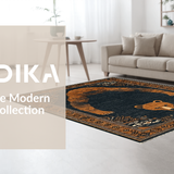 Ultra Soft Area Rug, Non Slip, Stain Resistant, Washable Area Rugs for Living Room, Bedroom, Whimsical Playful Animal Theme Aesthetic(Brown)