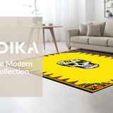 Striking Halloween Skeleton Motif(Yellow)