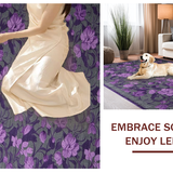 Ultra Soft Area Rug, Non Slip, Stain Resistant, Washable Area Rugs for Living Room, Bedroom, Soft Fluffy Textured Accent(Purple)