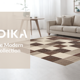 Elegant Toned Checkered Motif(Beige)