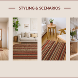 Ultra Soft Area Rug, Non Slip, Stain Resistant, Washable Area Rugs for Living Room, Bedroom, Rustic Lodge Brown Fishing Cabin Area Rug(Brown)
