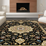 Elegant Floral Octagonal Motif(Black)