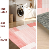Ultra Soft Area Rug, Non Slip, Stain Resistant, Washable Area Rugs for Living Room, Bedroom, Subtle Cozy Shaggy Appeal(Pink)