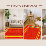 Energetic Cheerful Patterned Decor(Red)