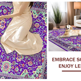 Ultra Soft Area Rug, Non Slip, Stain Resistant, Washable Area Rugs for Living Room, Bedroom, Cosy Earthy Tones Medley(Purple)