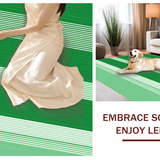 Chic Textured Green and White Stripes(Green)