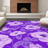 Ultra Soft Area Rug, Non Slip, Stain Resistant, Washable Area Rugs for Living Room, Bedroom, Lush Textured Contemporary Appeal(Purple)