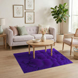 Purple Fibrous Spike Abstract Area Rug