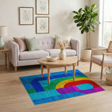 Vibrant Geometric Multi-Color No. 15 Area Rug